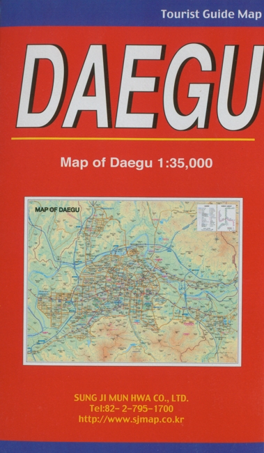 Daegu - Stadt und Umgebungsplan