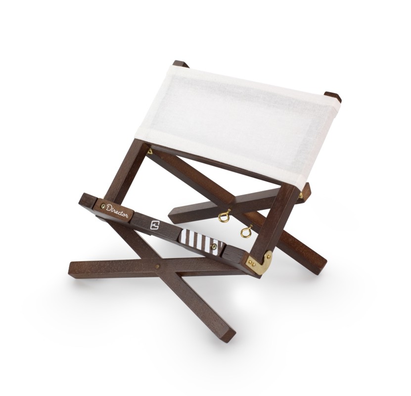 Director's Bookchair - white - Wooden Reading Stand